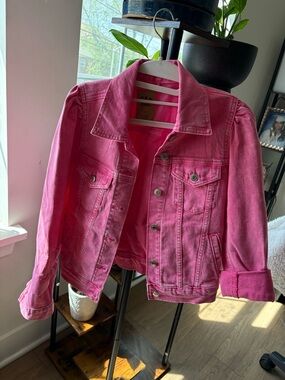 GAP Barbie Hot Pink Denim Jacket